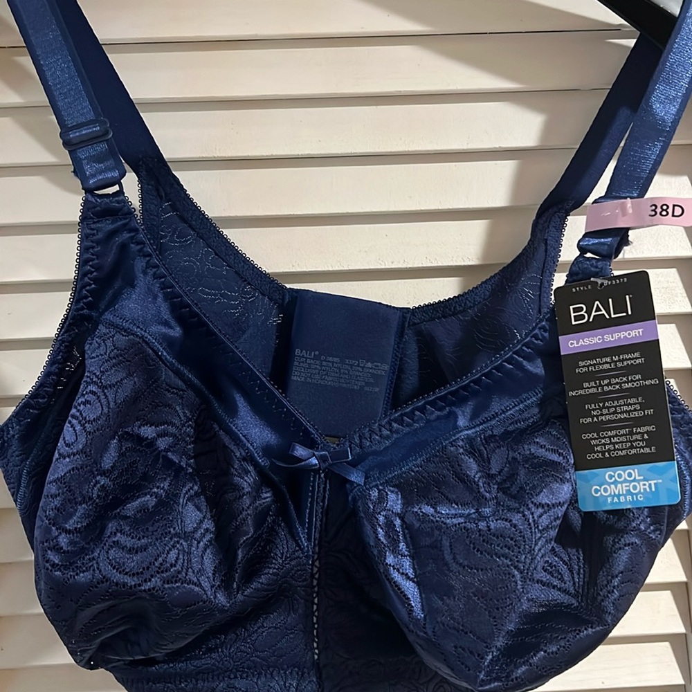 Bali Classic Support Cool Comfort Wirefree Bra Deep Blue 38D